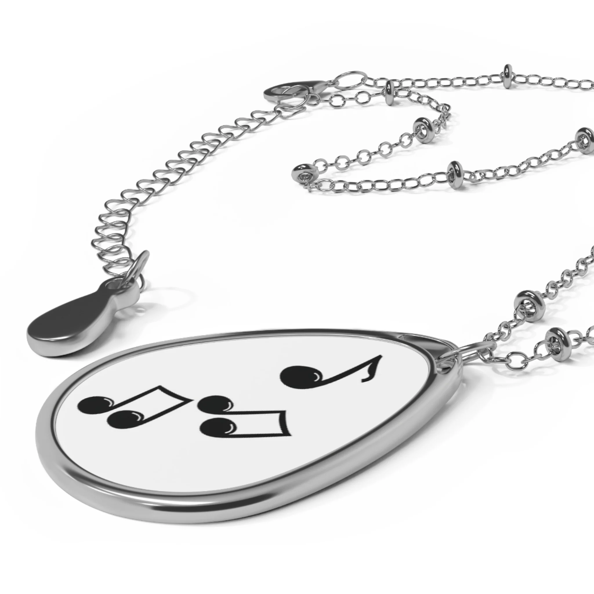 Melodic Harmony Oval Necklace - Image 3